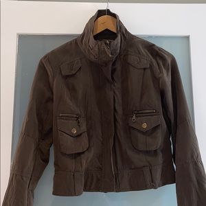 XXI dark green moto style cargo jacket